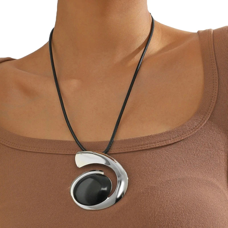 HEZIOWYUN Bohemian Jewelry Sets for Women Stylish Layered Design Chain Bracelet and Chain Necklace 2 Pcs Set