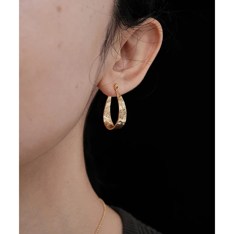 Earrings for Women Piercing Geometric Jewelry Woman Hoop Earring Gold Plated Bijouterie Female Hoops Fashion Piercin