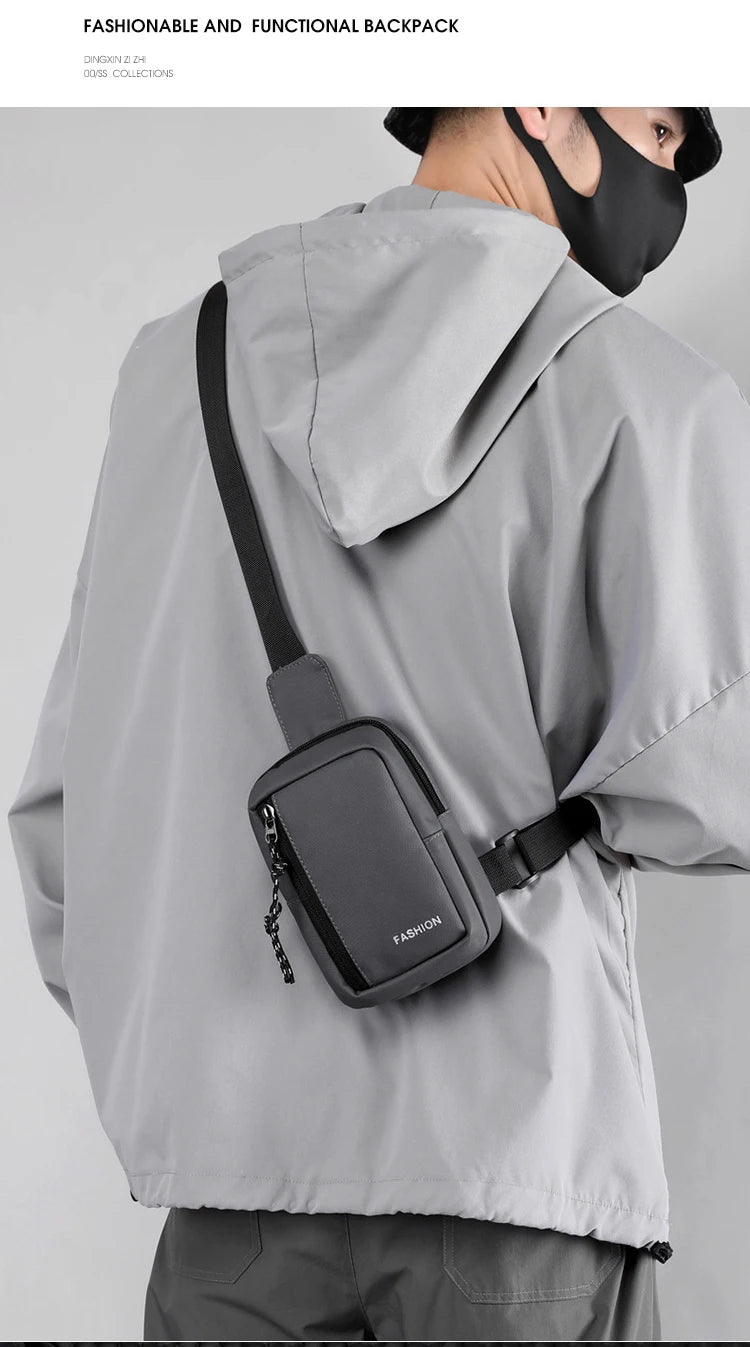 2023 Men's Bag Fashion Oxford Small Casual Men Mini Handbags Male Cross body Shoulder Messenger Bags For Men Purses and Handbags