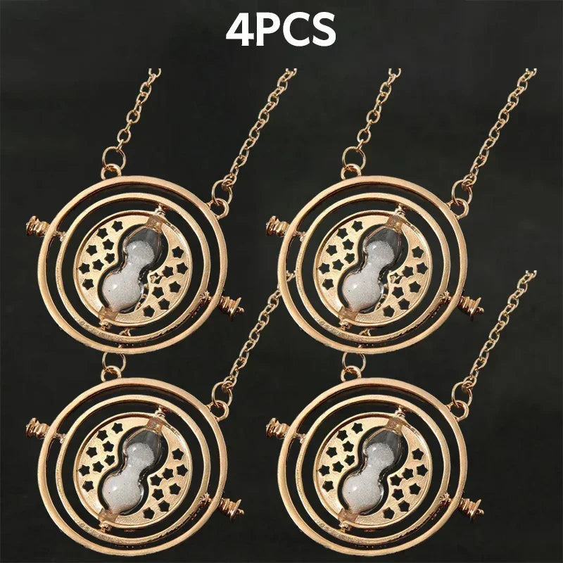 New Creative Accessories Hot Selling Time Converter Hourglass Necklace Earrings Series Sweater Chain Decoration Gift