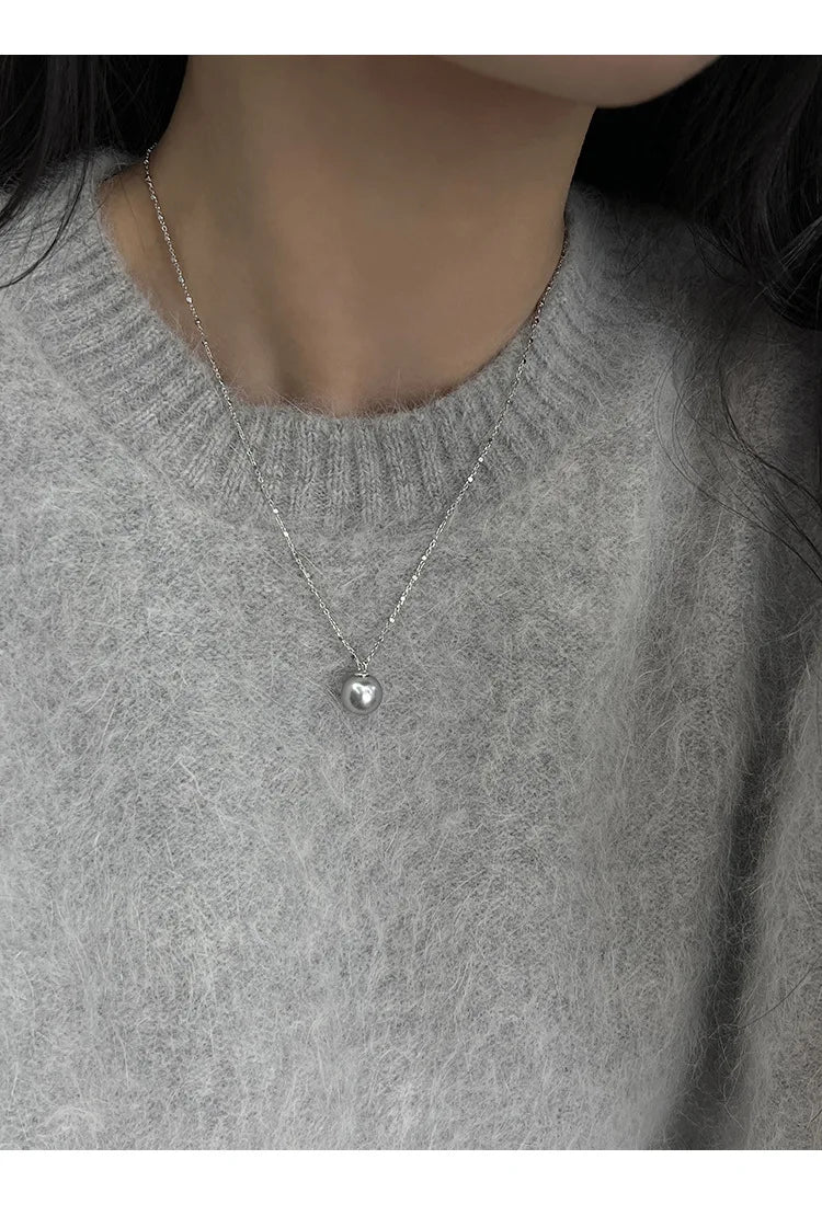 Pearl Necklace for Women 2025 New Style Simple Temperament Collarbone Chain Niche High-end Feeling