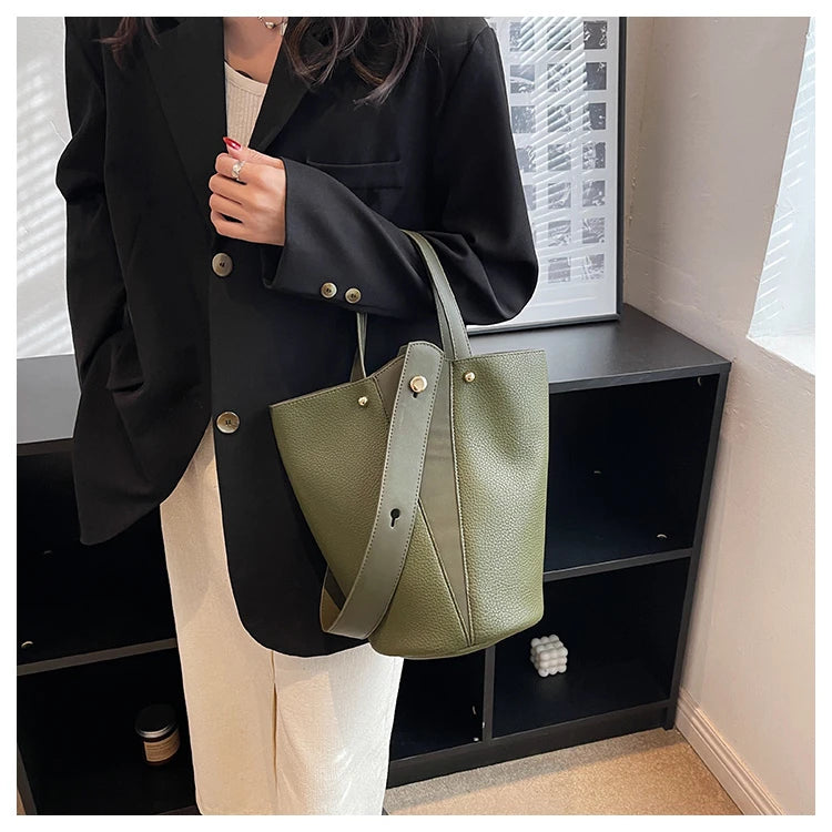Fashion Trending Brand Luxury Designer Women Bags Female Handbags Solid Bucket Bag For Women 2023 Crossbody Shoulder Bags Totes