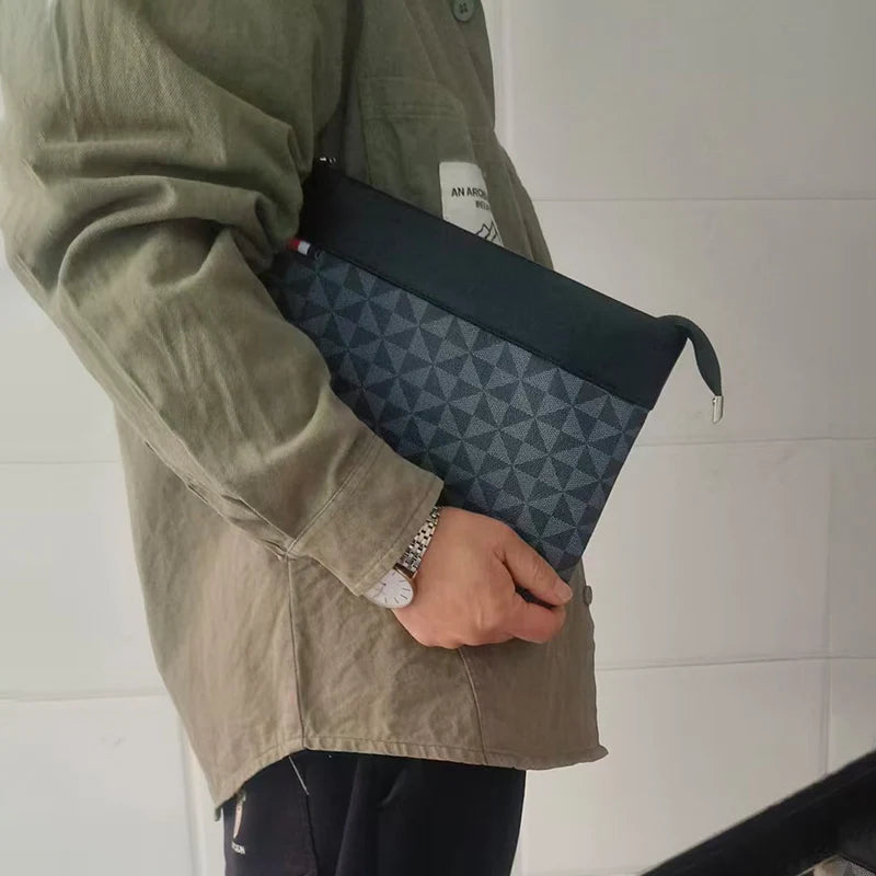 Fashion Business Men Day Clutch Phone Bag High Quality PU Leather Money Handbag Fashion Clutch Bags Casual Male Cardholder Case