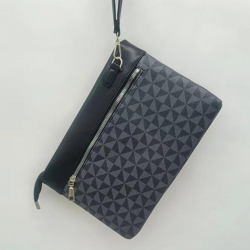 Fashion Business Men Day Clutch Phone Bag High Quality PU Leather Money Handbag Fashion Clutch Bags Casual Male Cardholder Case