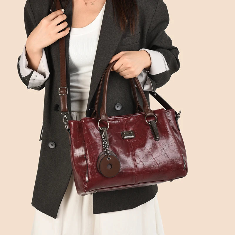 Fashion Women PU Leather Handbags Tote Bags High Quality Ladies Shoulder Messenger Bags Casual Female Crossbody Bags for Women