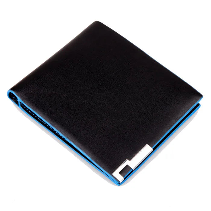 Men Wallet with Coin Bag Men Stylish Bifold Business Leather Wallet Card Holder Coin Wallet Simple Design Men's Purse