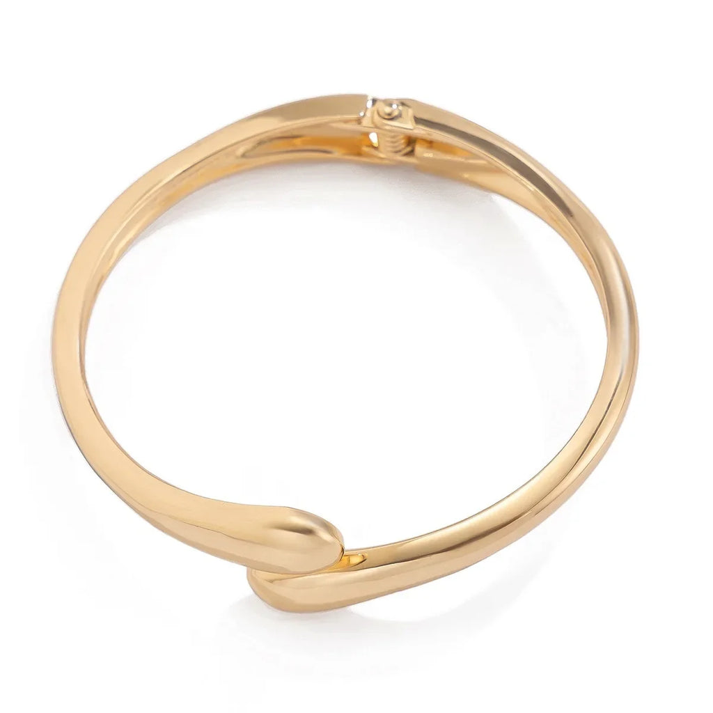 Bracelet for Women 2024 Design Sense Fashion Trend Metal Smooth Water Drop Hug Jewelry Pulseras Mujer Sterling Silver 925 Girl