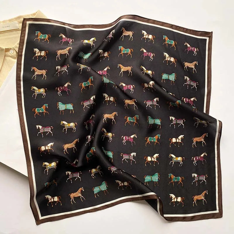100% Real Silk Scarf Women Shawls Wraps Ladies Foulard Scarves New Neck Hair Small Office Pashmina Female Hijab Bandana шарфи