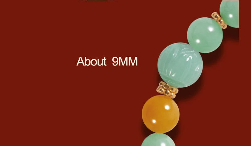 Women's Handmade Bracelet Round Beads With S925 Silver Gold-Plated Enamel - Multiple Styles Straight For Birthday Gift