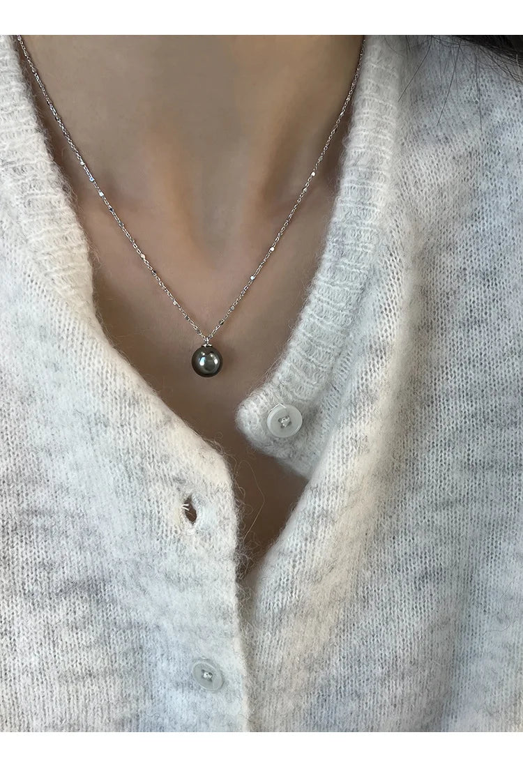 Pearl Necklace for Women 2025 New Style Simple Temperament Collarbone Chain Niche High-end Feeling