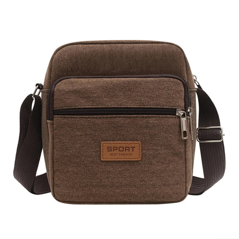 Men's Fashion Canvas Small Bag Casual Men Mini Handbags Male Crossbody Shoulder Messenger Bags For Men Business Sidebag NEW