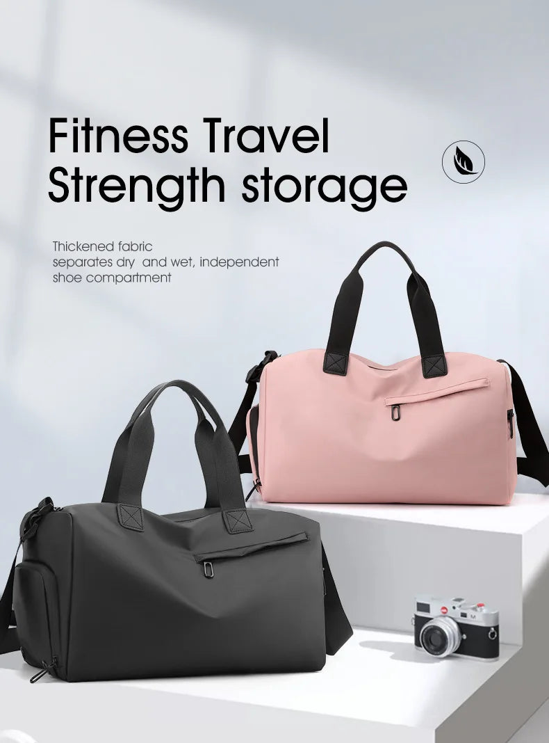Fashion Travel Bags For Women Large Capacity Men's Sports bag Waterproof Weekend Sac Voyage Female Messenger Bag Dry And Wet