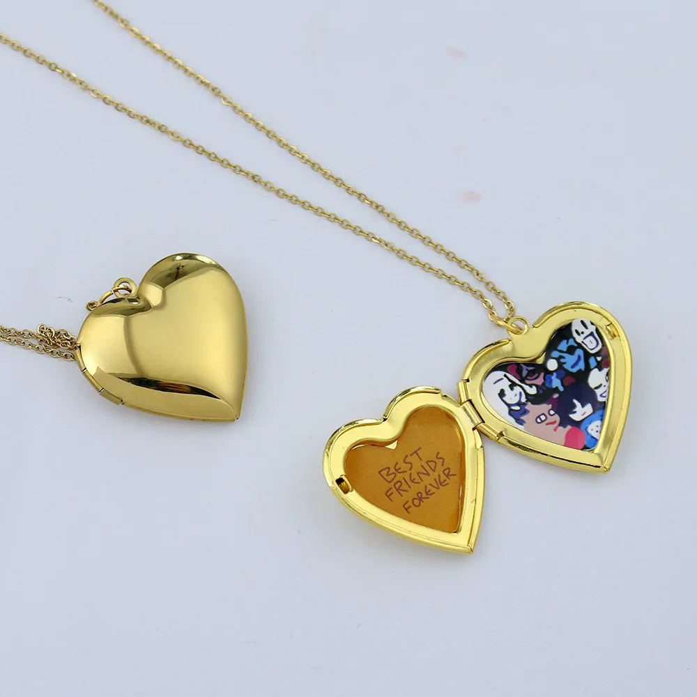Necklace for Women UNDERTALE Necklaces Photograph Photo Frame Pendant Trend Fashion Couples Gift Toriel Sans Papyrus Jewelry