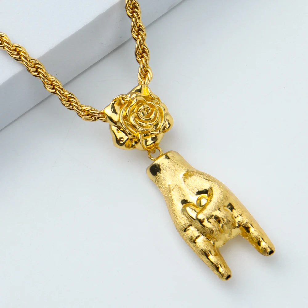 Fashion Necklace For Women Men Dubai Gold Color Jewelry Sets Couple Gift Daily Wear Party Holiday Jewelry Parent Child Set
