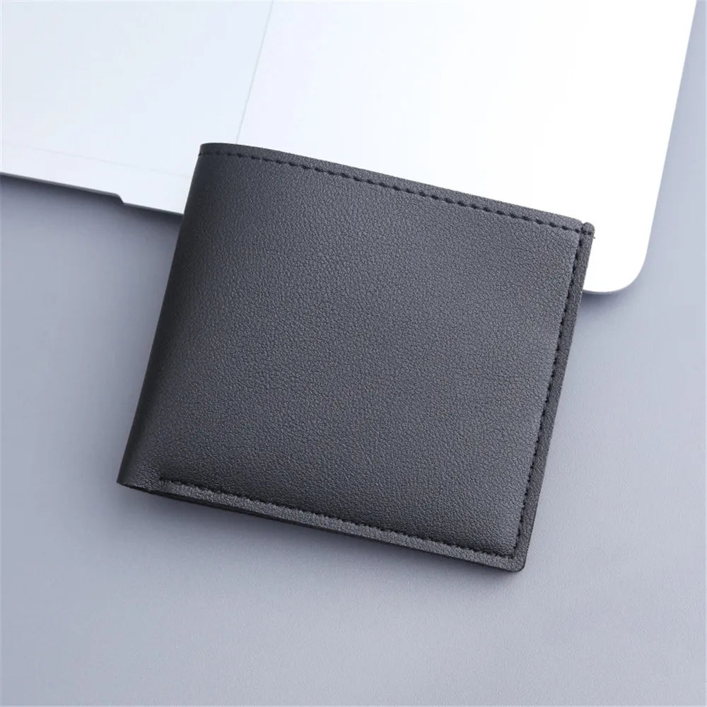 Men's Short Wallet Leather Wallet Thin Design Money Purse Vintage Credit Card Holder For Travel go shopping Everyday Use Gifts