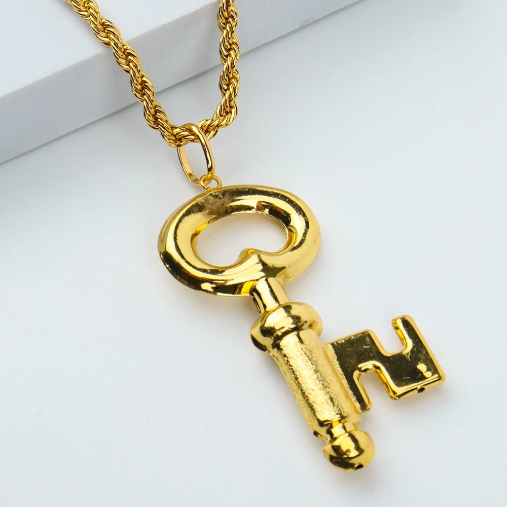 Fashion Necklace For Women Men Dubai Gold Color Jewelry Sets Couple Gift Daily Wear Party Holiday Jewelry Parent Child Set