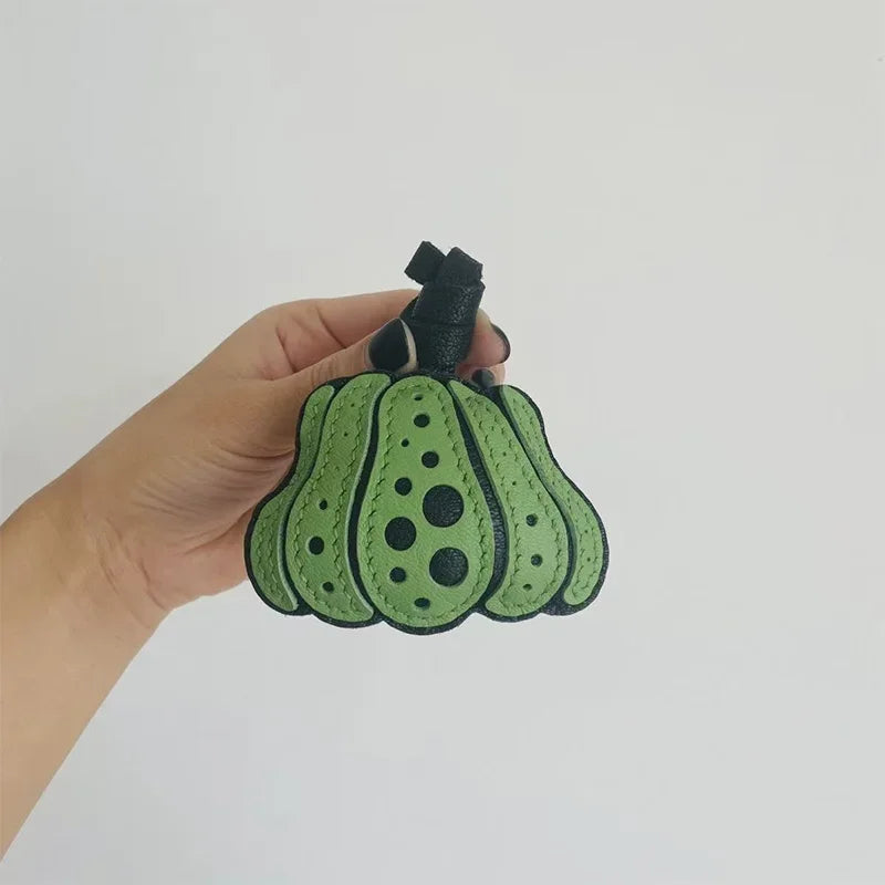 Luxury Design Genuine Leather Handmade Pendant Bag Accessories Cute Car Hangings Keychain Bag Charms Cute Animal Bag Decorations