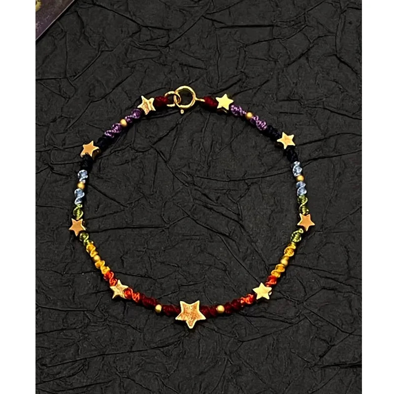 Star Bracelet for Women Girl Weave Multicolour Bohemia Romatic Jewelry Gifts Bracelet for Women pulseras para hombre браслет