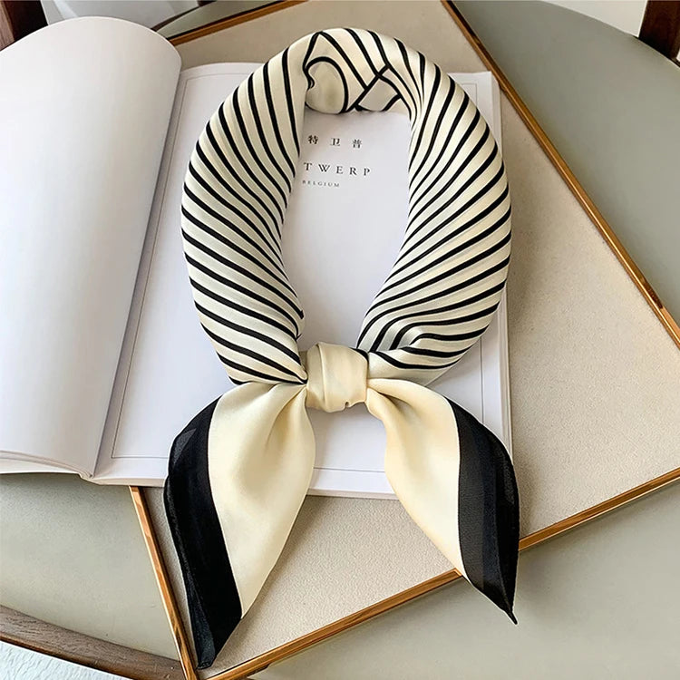 Scarf Women Silk Satin Women Bandana Silk Scarves Scarf for Women Neckerchief  luxury Scarf Foulard Laven Official Store WJ002