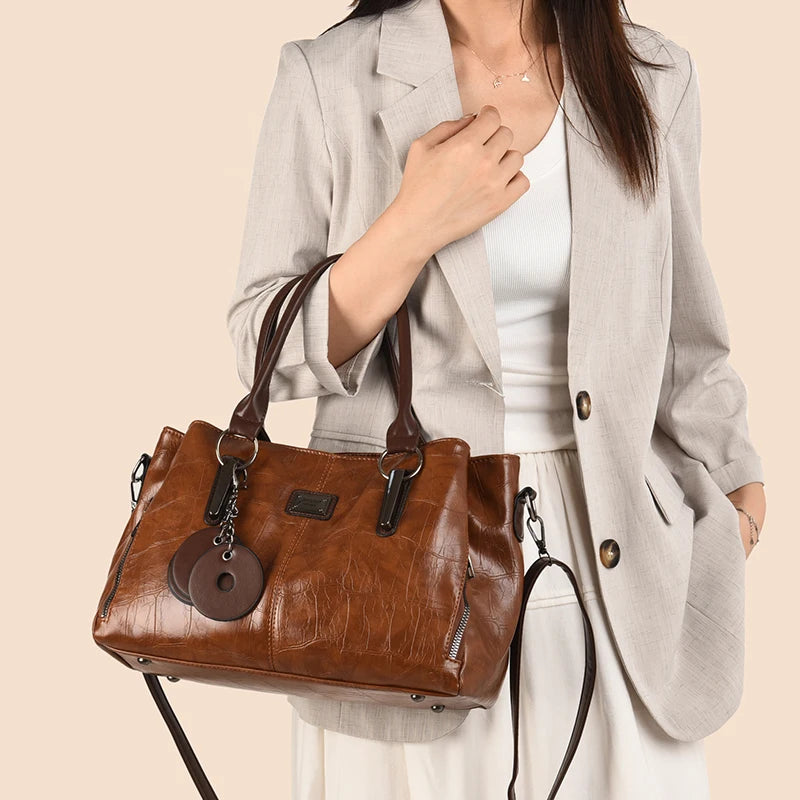 Fashion Women PU Leather Handbags Tote Bags High Quality Ladies Shoulder Messenger Bags Casual Female Crossbody Bags for Women