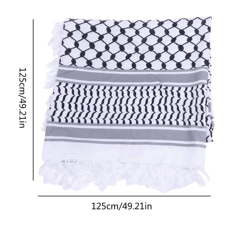 Scarves Wraps Scarf Fashion Women Men Arab Shemagh Keffiyeh Palestine Scarf Dropship