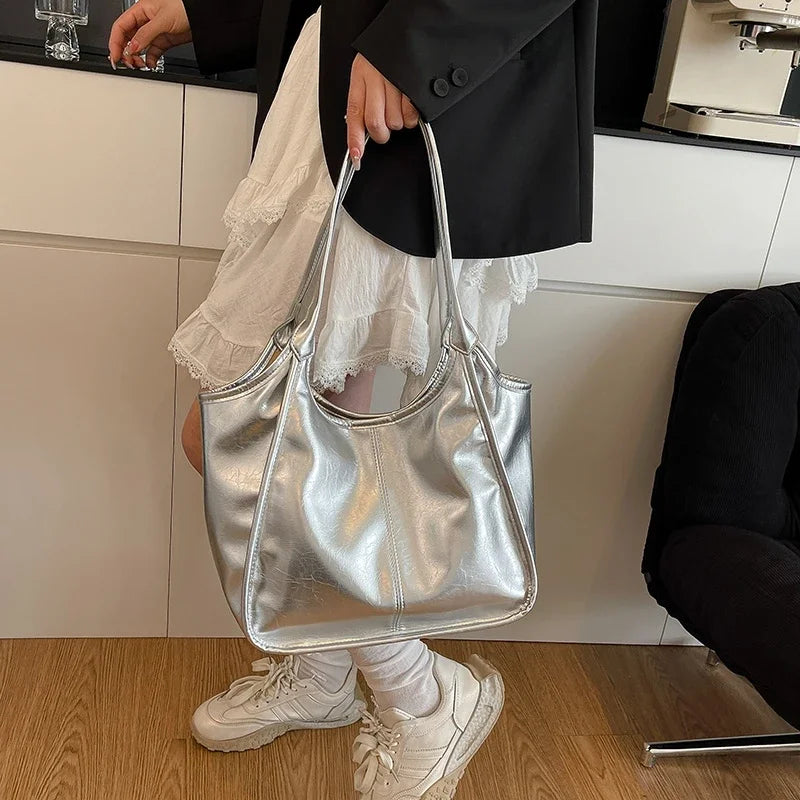 Fashion Leather Handbags for Women 2025 Luxury Handbags Women Bags Designer Large Capacity Tote Bag Shoulder Bags Sac a Main