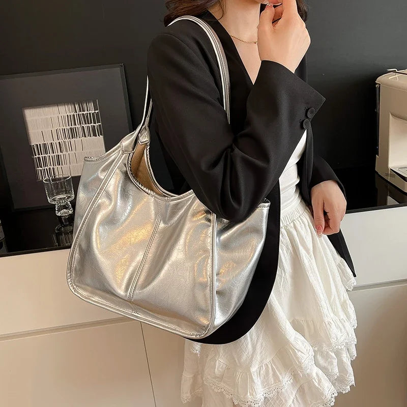 Fashion Leather Handbags for Women 2025 Luxury Handbags Women Bags Designer Large Capacity Tote Bag Shoulder Bags Sac a Main