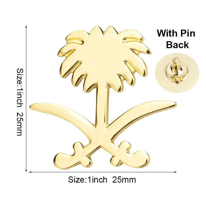 Saudi Arabia Flag Badge Flag Laple Pin Badges Flag Brooch