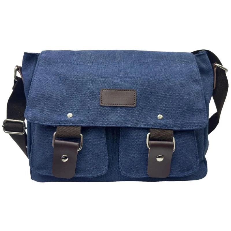New Fashion Men Vintage Canvas Bag Casual Crossbody Bag for Men Messenger Bag Man Travel Shoulder Bags