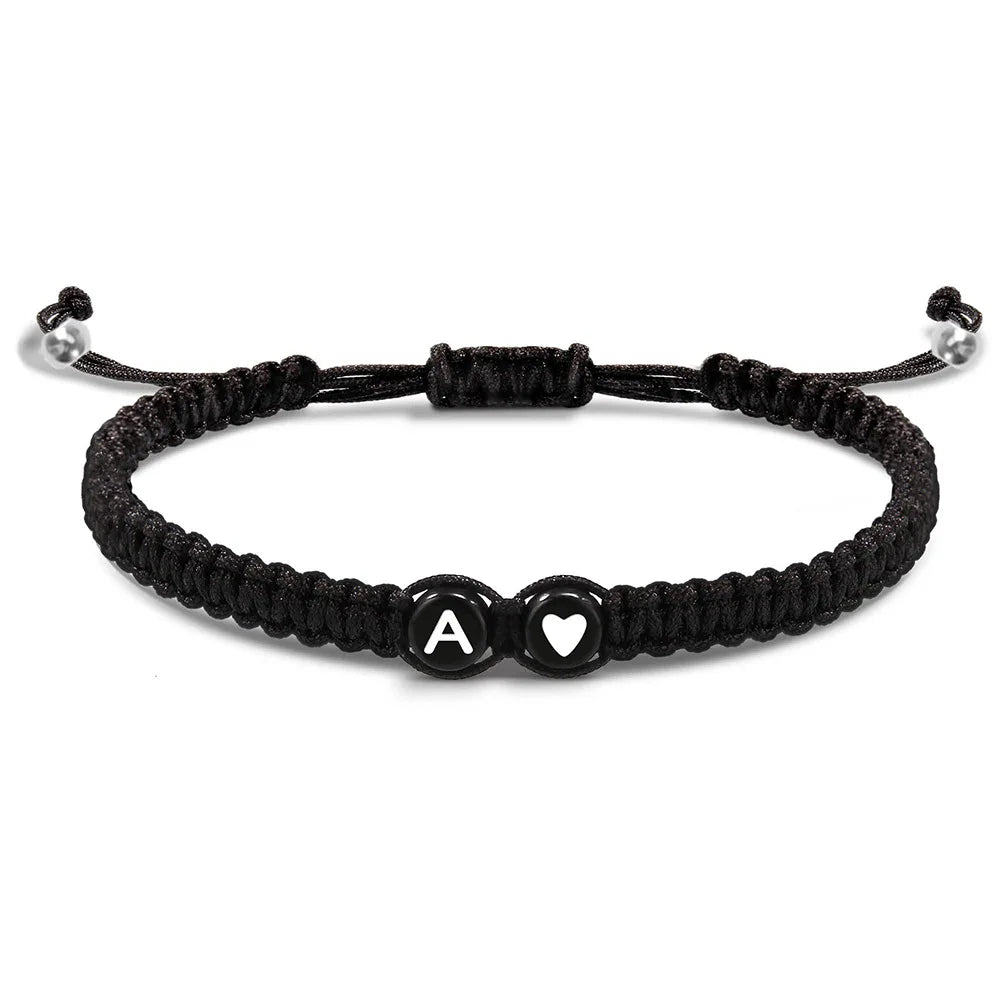 26 Letters Bracelets for Women Teen Girls Adjustable A-Z Initials Braided Bangles Graduation Birthday Gifts Jewelry