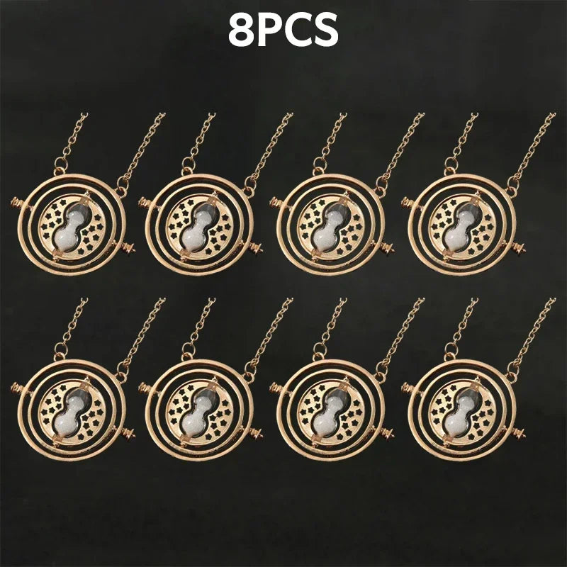 New Creative Accessories Hot Selling Time Converter Hourglass Necklace Earrings Series Sweater Chain Decoration Gift