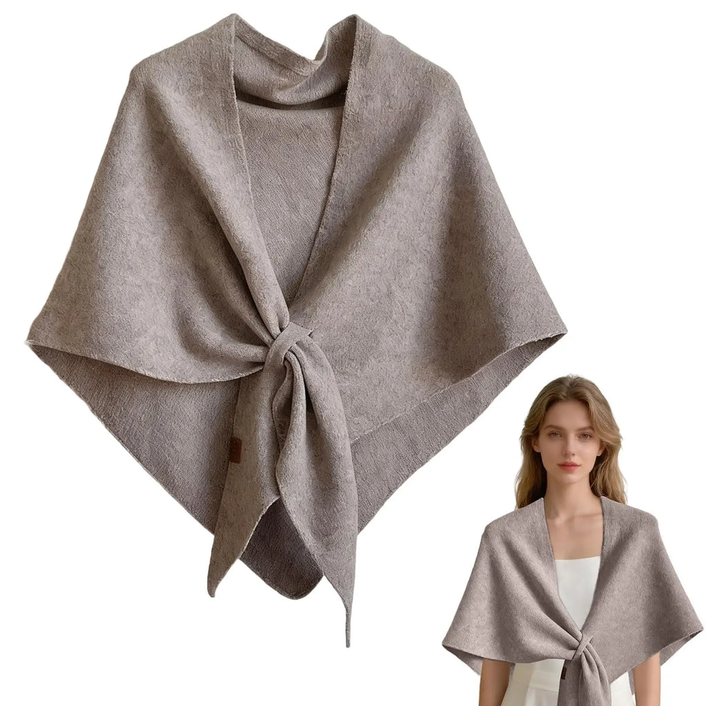 Winter Shawl for Women Elegant Retro Triangle Knitted Scarf Shawl Cardigan Single Shoulder Top Sweater Fashion Versatile Shawl
