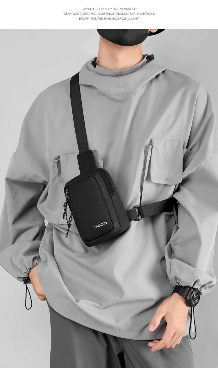 2023 Men's Bag Fashion Oxford Small Casual Men Mini Handbags Male Cross body Shoulder Messenger Bags For Men Purses and Handbags