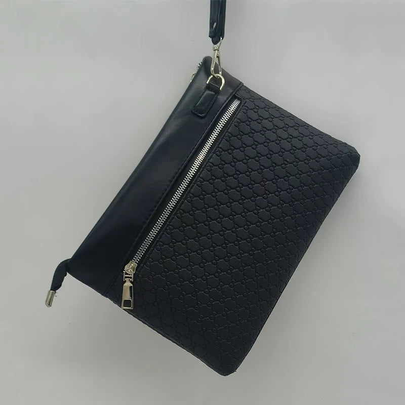 Fashion Business Men Day Clutch Phone Bag High Quality PU Leather Money Handbag Fashion Clutch Bags Casual Male Cardholder Case