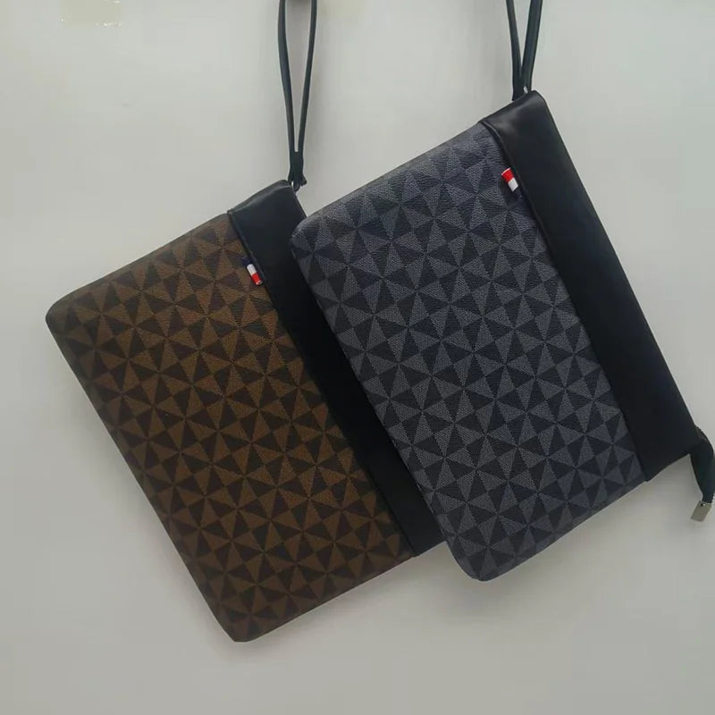 Fashion Business Men Day Clutch Phone Bag High Quality PU Leather Money Handbag Fashion Clutch Bags Casual Male Cardholder Case