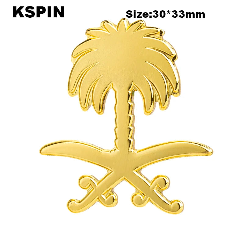 Saudi Arabia Flag Badge Flag Laple Pin Badges Flag Brooch