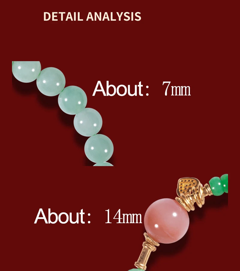 Women's Handmade Bracelet Round Beads With S925 Silver Gold-Plated Enamel - Multiple Styles Straight For Birthday Gift