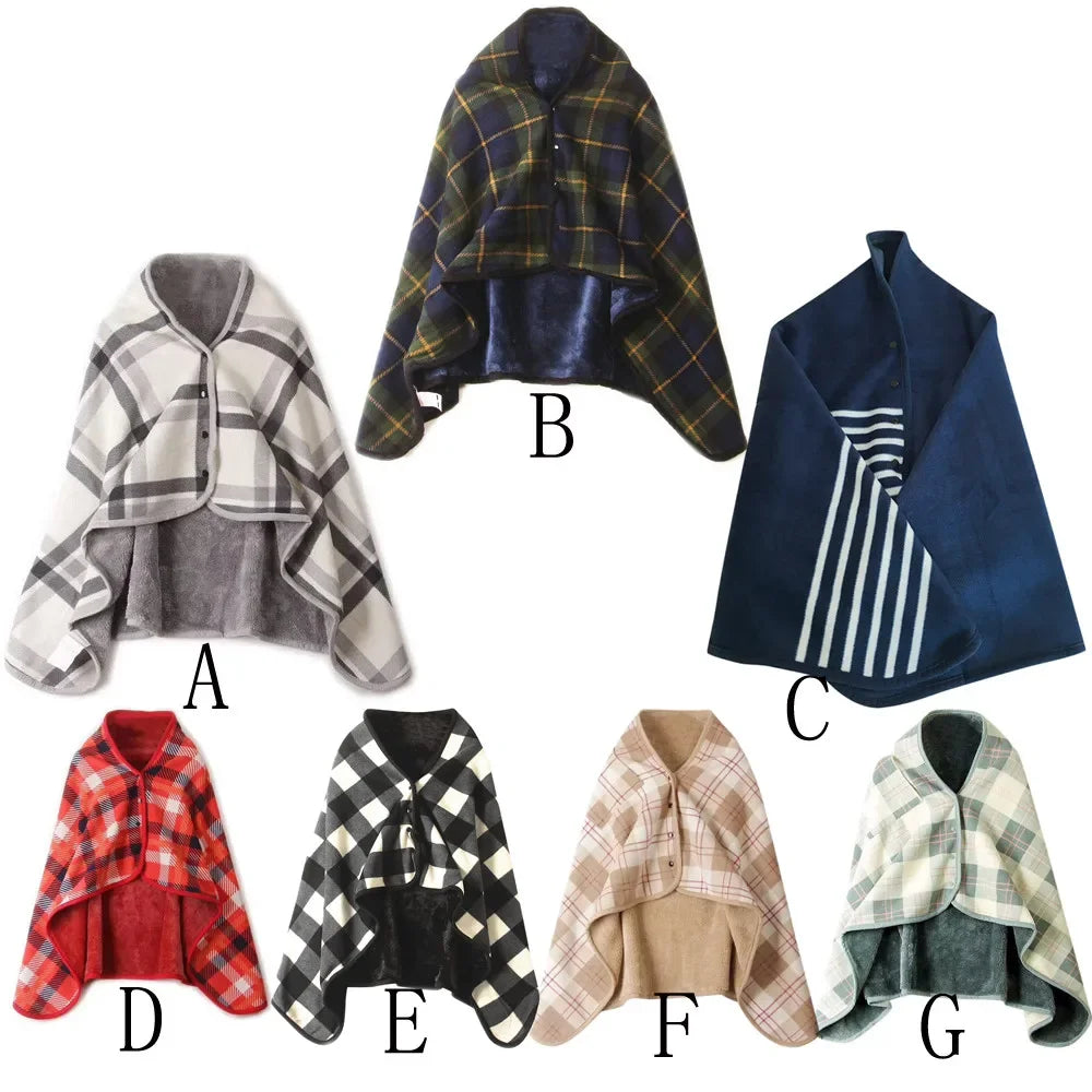 Lady Multifunction Doublelayer Tartan Plaid Blanket Scarf Wrap Shawl Winter Warm шарф женский Elegant Womens Shawl Scarf Winter