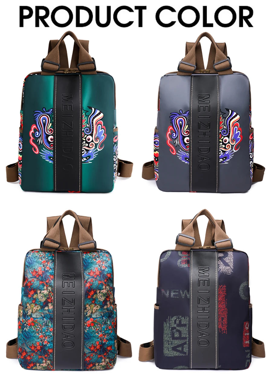 Fashion Designer Backpacks Female Canvas Bagpack Women Large Travel Bags School Backpack For College Students Shoulder Bag Sac