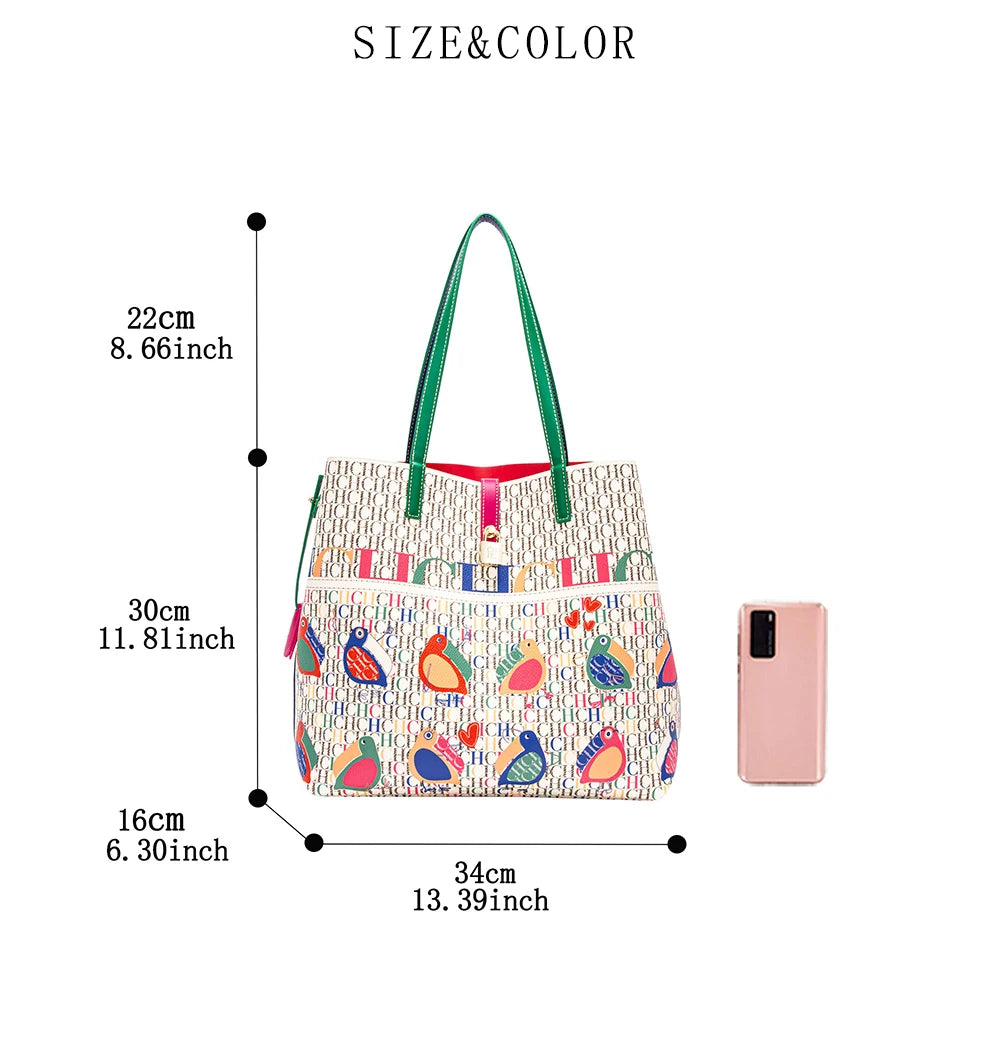 Women's Work 2024 Seasons New Leisure Personalized Tote Bag Fashion Underarm Bag Retro Large Capacity Shoulder Bag