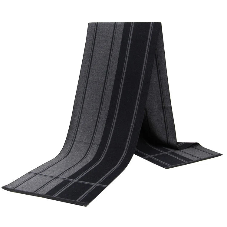 Men Scarf For Man Winter Copy Cashmere Shawl Luxury Brand Scarf Soft Keep Warm Outdoor Grey Knit Neckerchief Men Shawl Wrap Gift