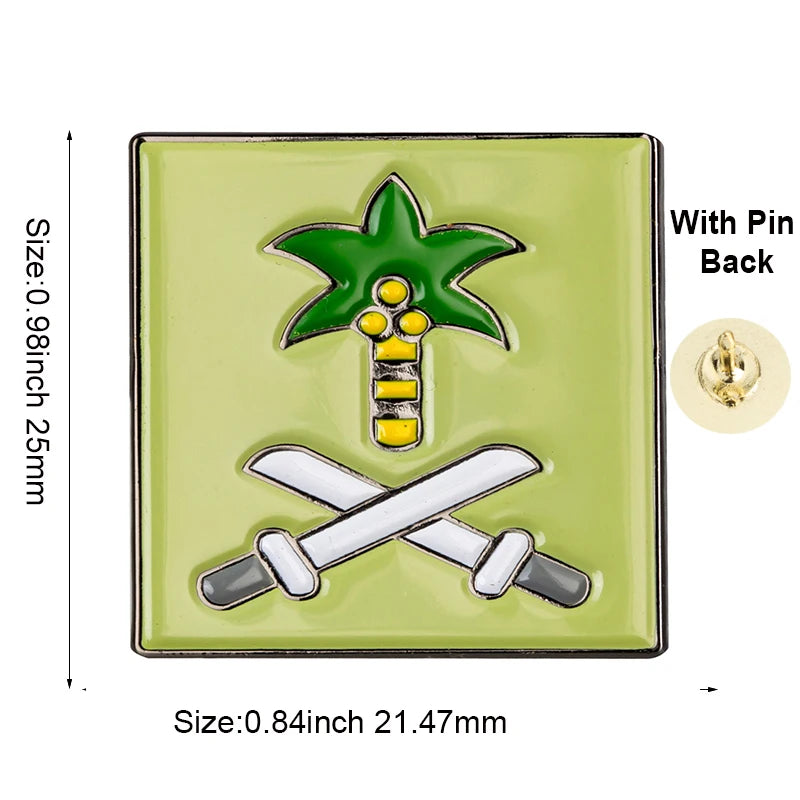 Saudi Arabia Flag Badge Flag Laple Pin Badges Flag Brooch