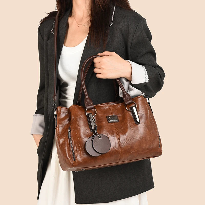 Fashion Women PU Leather Handbags Tote Bags High Quality Ladies Shoulder Messenger Bags Casual Female Crossbody Bags for Women