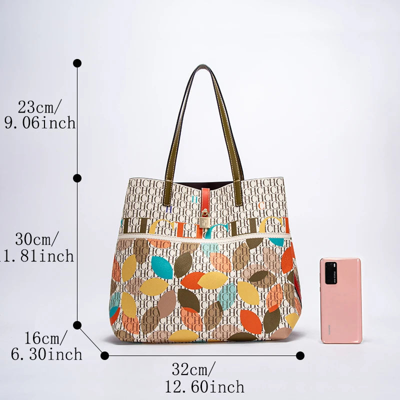 Women's Work 2024 Seasons New Leisure Personalized Tote Bag Fashion Underarm Bag Retro Large Capacity Shoulder Bag