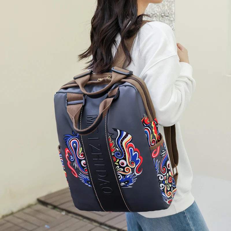 Fashion Designer Backpacks Female Canvas Bagpack Women Large Travel Bags School Backpack For College Students Shoulder Bag Sac