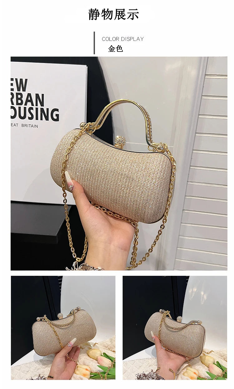 Evening party bags: This year, there is a trend for sophisticated and feminine women's bags. There are simple buttoned small bag