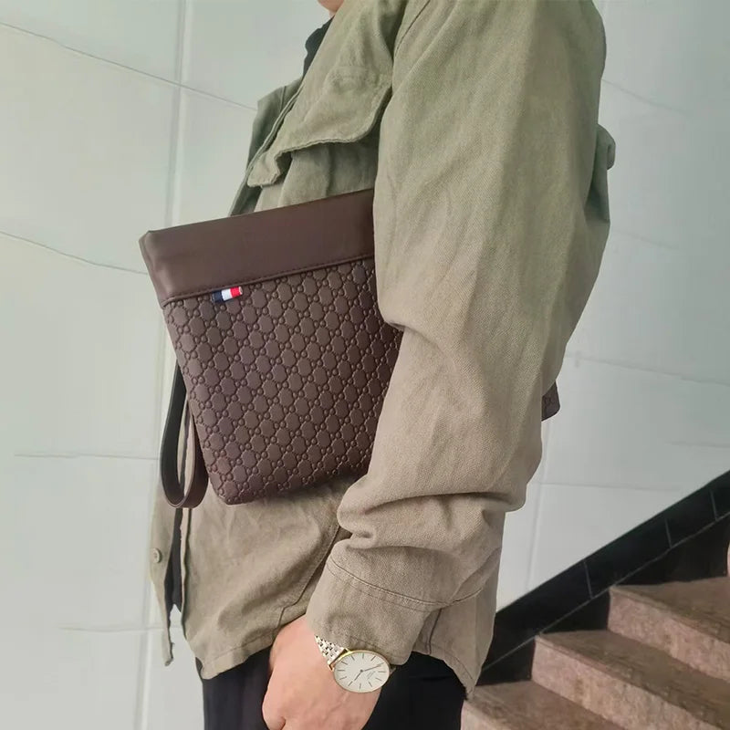 Fashion Business Men Day Clutch Phone Bag High Quality PU Leather Money Handbag Fashion Clutch Bags Casual Male Cardholder Case