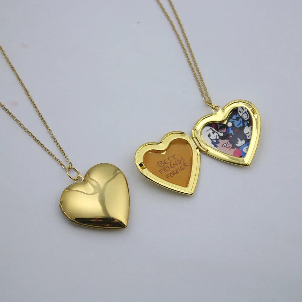 Necklace for Women UNDERTALE Necklaces Photograph Photo Frame Pendant Trend Fashion Couples Gift Toriel Sans Papyrus Jewelry