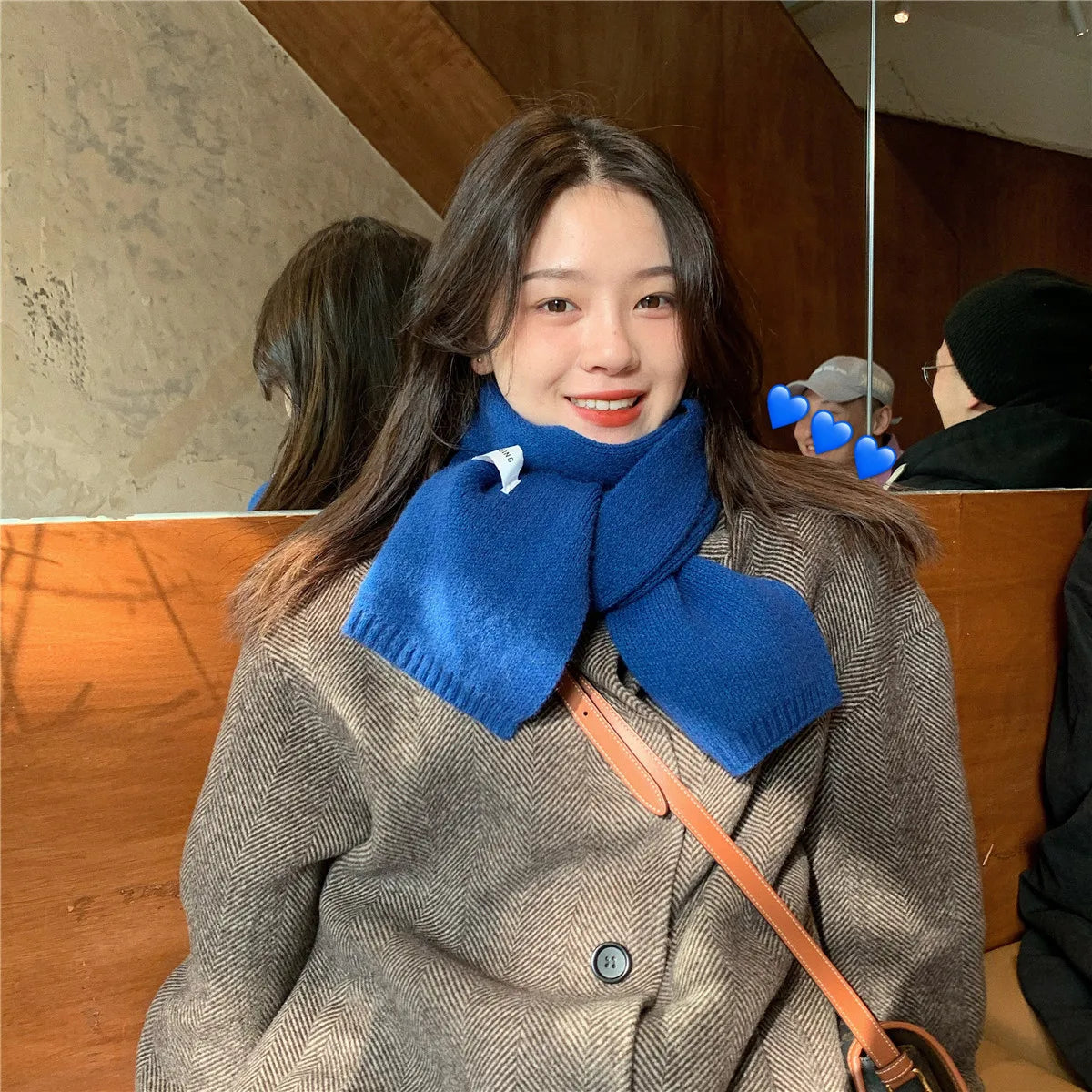 New Knitted Scarf For Women Men Girls Students Autumn Winter Solid Color Cotton Scarves Soft Knitting Shawl Female Wrap Shawls