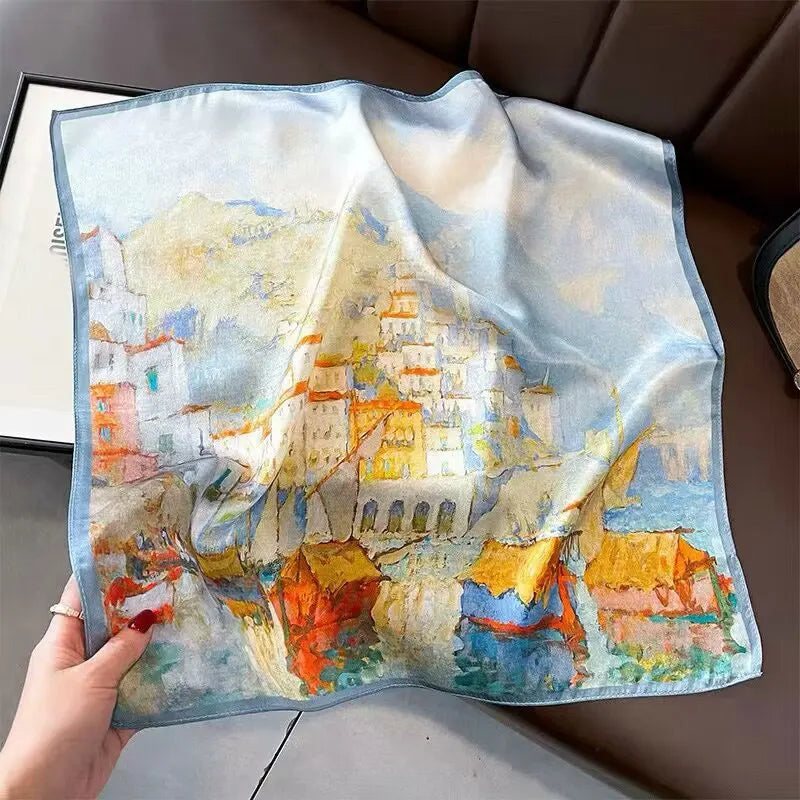 وشاح حريري طبيعي 100%، شال نسائي، أوشحة، أوشحة نسائية، أوشحة، أوشحة جديدة للرقبة والشعر، شال صغير للمكتب، شال باشمينا، حجاب نسائي، باندانا